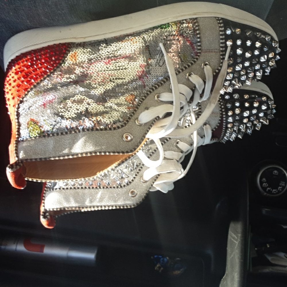 Size 11 Louie Vuitton high tops - Picture 2 of 4